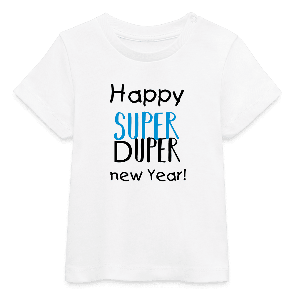 Baby-T-Shirt mit einzigartigem Neujahrsdesign aus Bio-Baumwolle