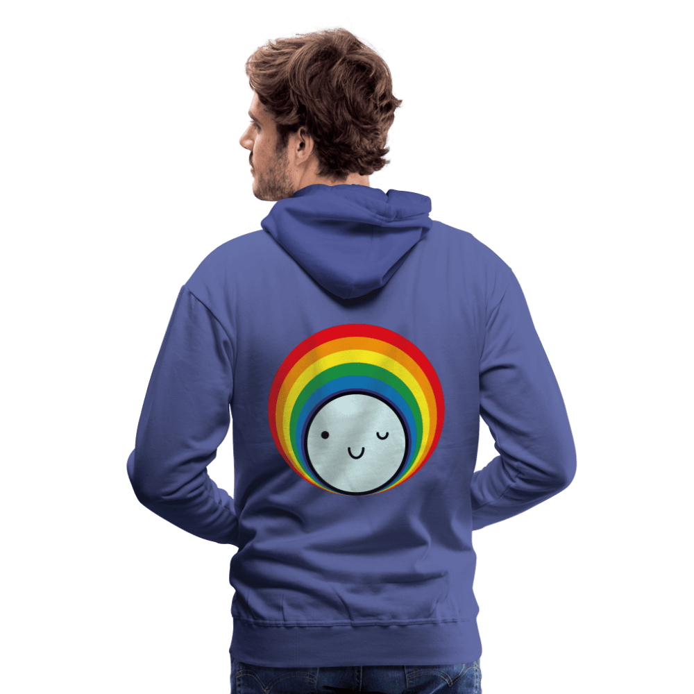 Bequemer Bio-Hoodie für Männer mit einem positiven Smile-Print