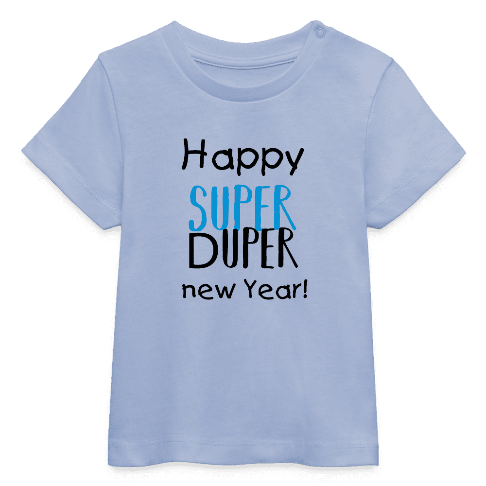 Bio-Baby-T-Shirt New Year Edition in Weiß mit festlichem Motiv