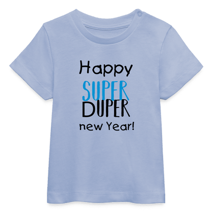 Bio-Baby-T-Shirt New Year Edition in Weiß mit festlichem Motiv