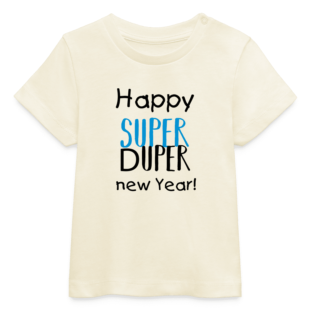 Bio-Baumwolle Baby-T-Shirt New Year Edition in Blau