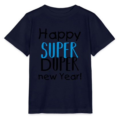 Bio-Baumwolle Kinder-T-Shirt New Year Edition in Navy