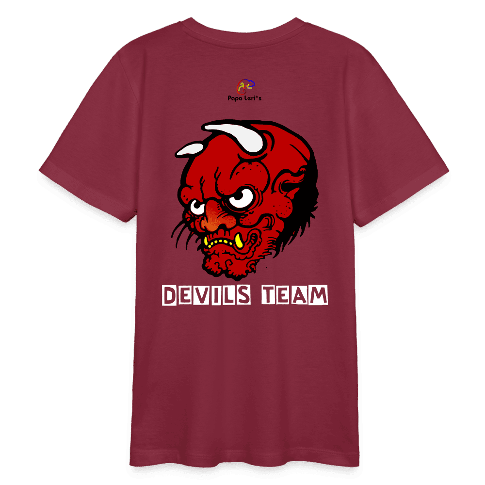 Bio-Baumwolle Teenager T-Shirt mit Devil's Team Motiv, umweltfreundlich