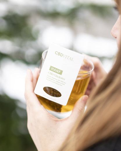 BIO CBD Glückstee – 100% Bio und vegan, perfekt für die tägliche Auszeit mit wohltuendem Aroma