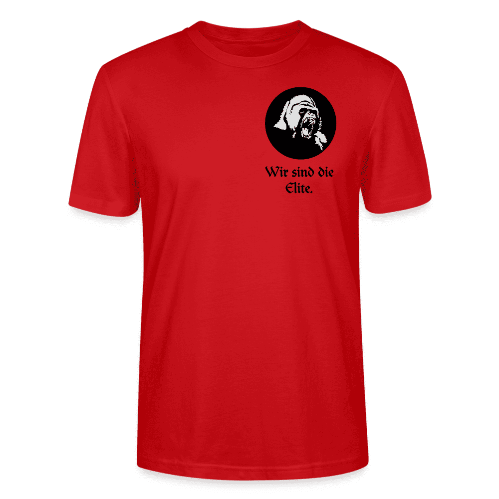 Bio-Herren T-Shirt Elite Crew Member in Rot, nachhaltig und stylisch