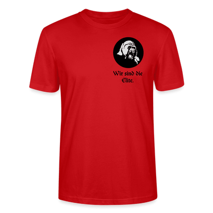 Bio-Herren T-Shirt Elite Crew Member in Rot, nachhaltig und stylisch