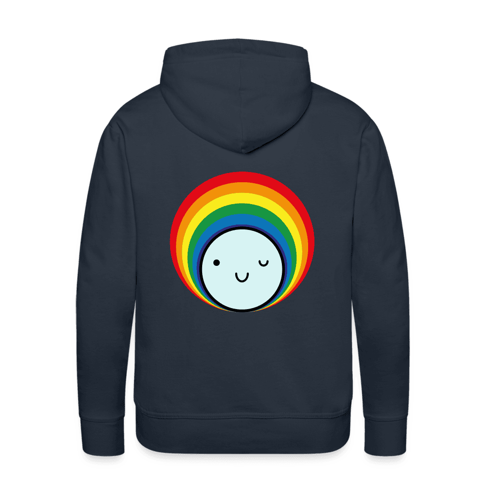 Bio-Hoodie für Männer mit einem frischen Smile-Print, bequem und nachhaltig