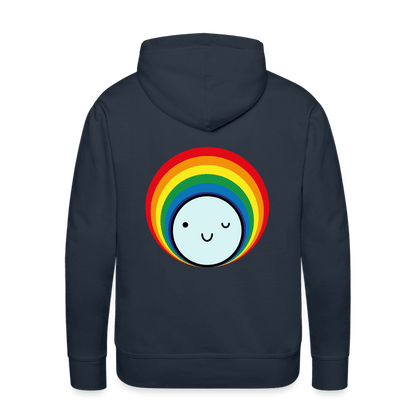 Bio-Hoodie für Männer mit einem frischen Smile-Print, bequem und nachhaltig