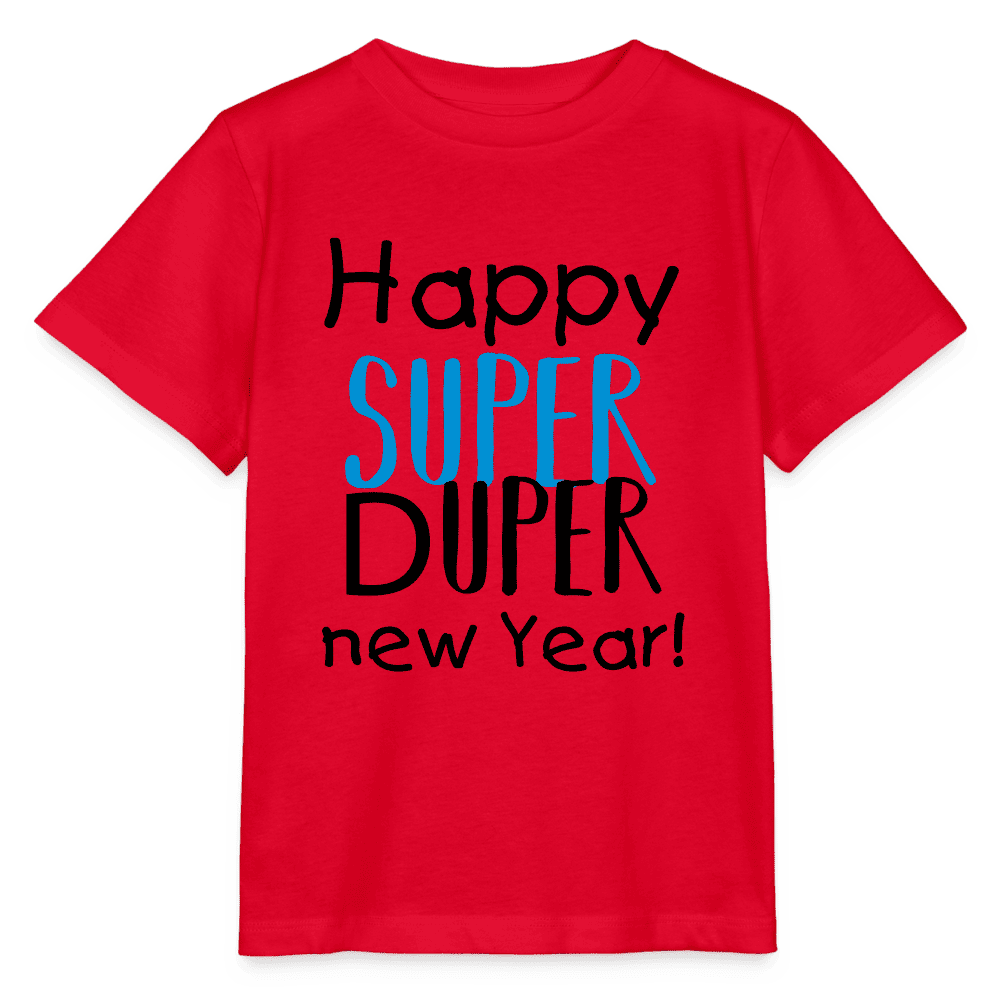 Bio-Kinder-T-Shirt New Year Edition in Weiß mit festlichem Print