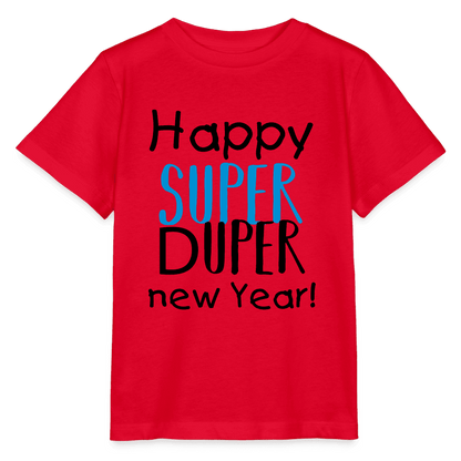 Bio-Kinder-T-Shirt New Year Edition in Weiß mit festlichem Print