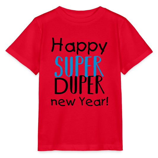 Bio-Kinder-T-Shirt New Year Edition in Weiß mit festlichem Print