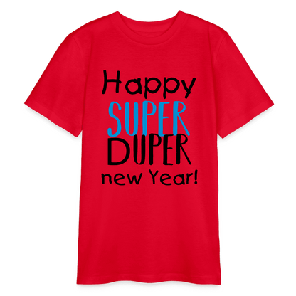 Bio-Teenager-T-Shirt New Year Edition in Rot mit festlichem Design