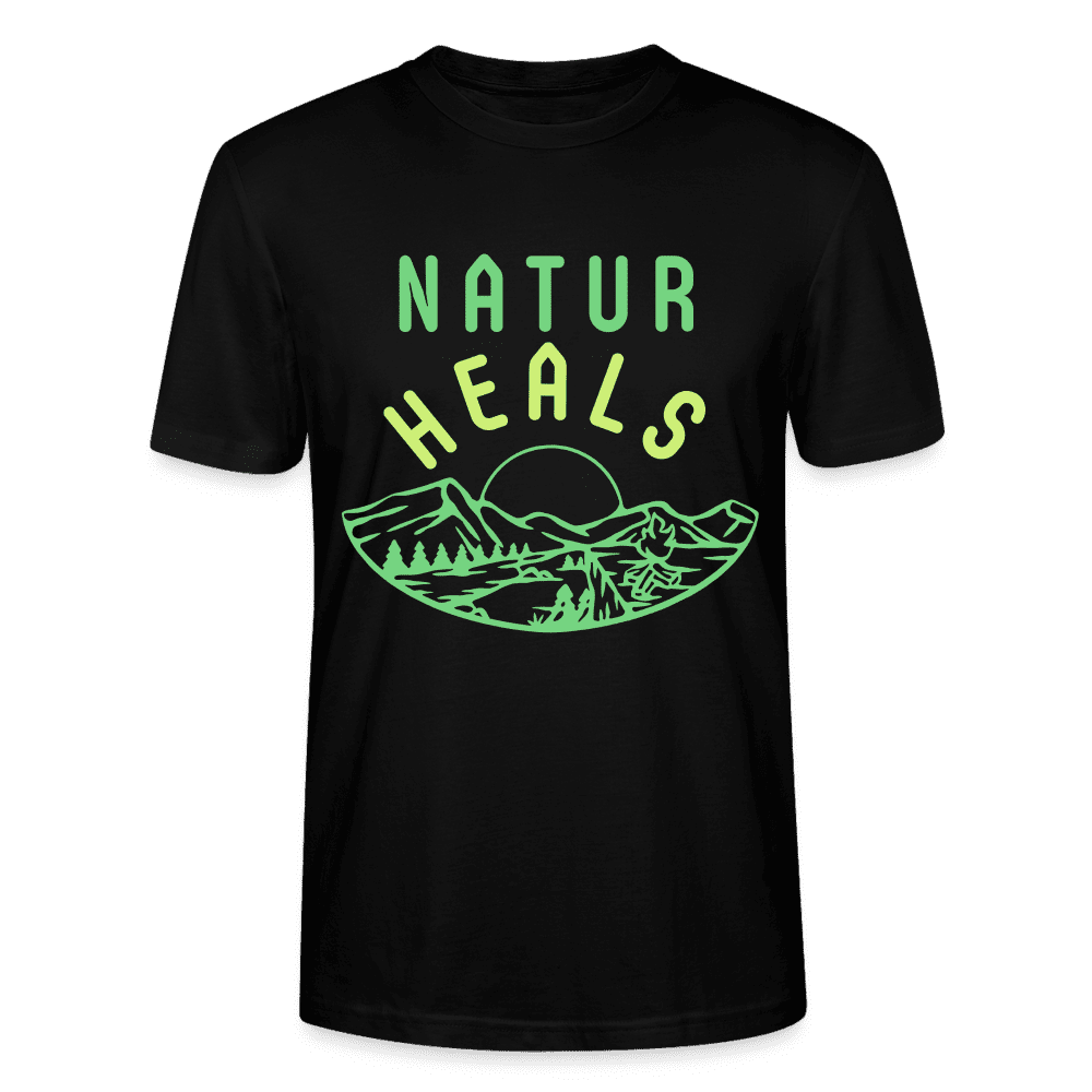 Bio T-Shirt 'Natur Heals' – Komfort und Nachhaltigkeit für den modernen Alltag