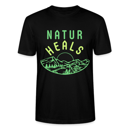 Bio T-Shirt 'Natur Heals' – Komfort und Nachhaltigkeit für den modernen Alltag