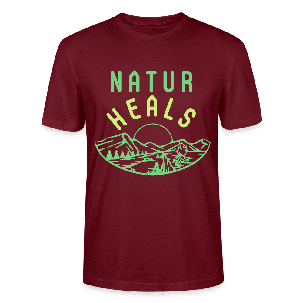 Bio T-Shirt 'Natur Heals' – Aus 100% Bio-Baumwolle für Komfort und Nachhaltigkeit