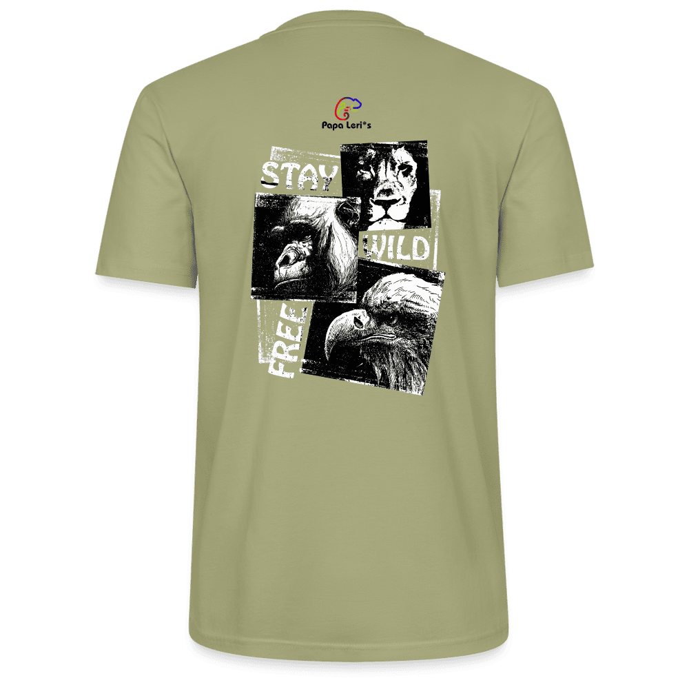 Herren Stay Wild & Free T-Shirt aus Bio-Baumwolle, modisch