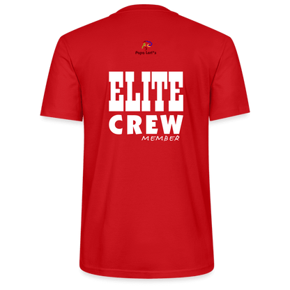 Herren T-Shirt Elite Crew Member aus 100% Bio-Baumwolle in Rot