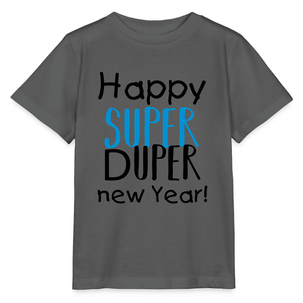 Kinder-T-Shirt mit Neujahrs-Motiv, nachhaltig produziert