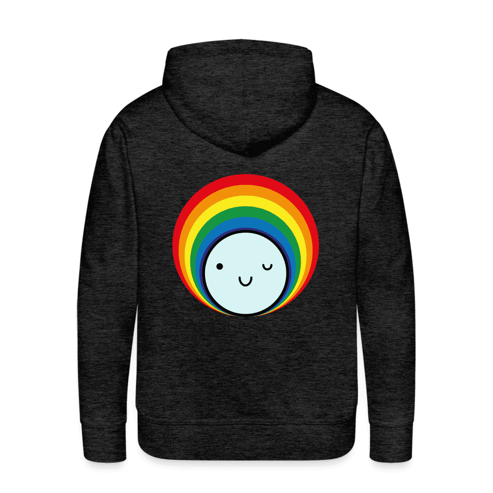 Komfortabler Bio-Hoodie mit Smile-Print für Männer, aus 100% Bio-Baumwolle