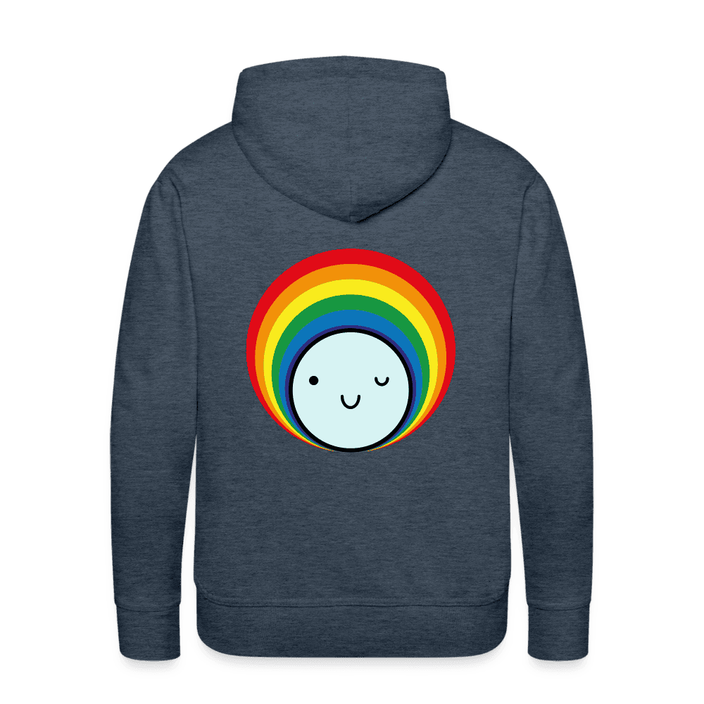 Männer Hoodie aus Bio-Baumwolle mit einem fröhlichen Smile-Print