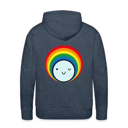 Männer Hoodie aus Bio-Baumwolle mit einem fröhlichen Smile-Print