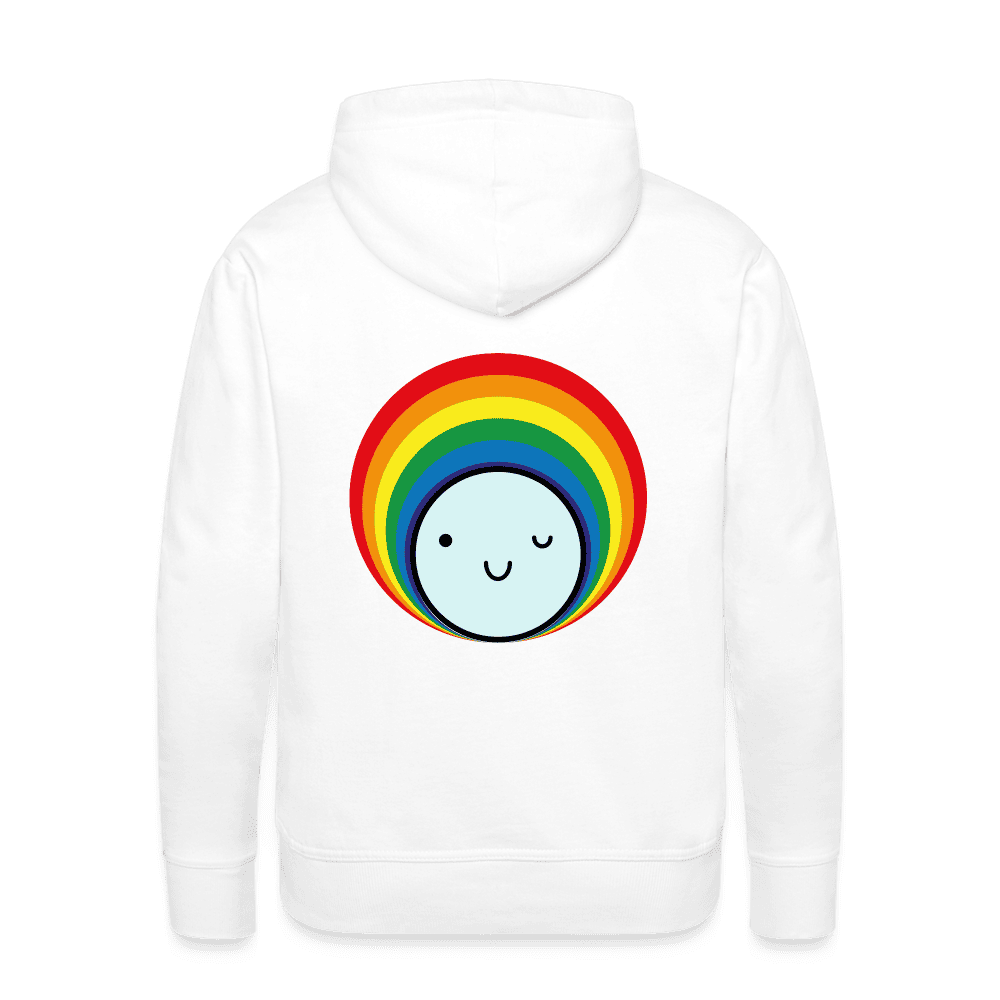 Männer Hoodie mit modernem Smile-Print, aus hochwertiger Bio-Baumwolle