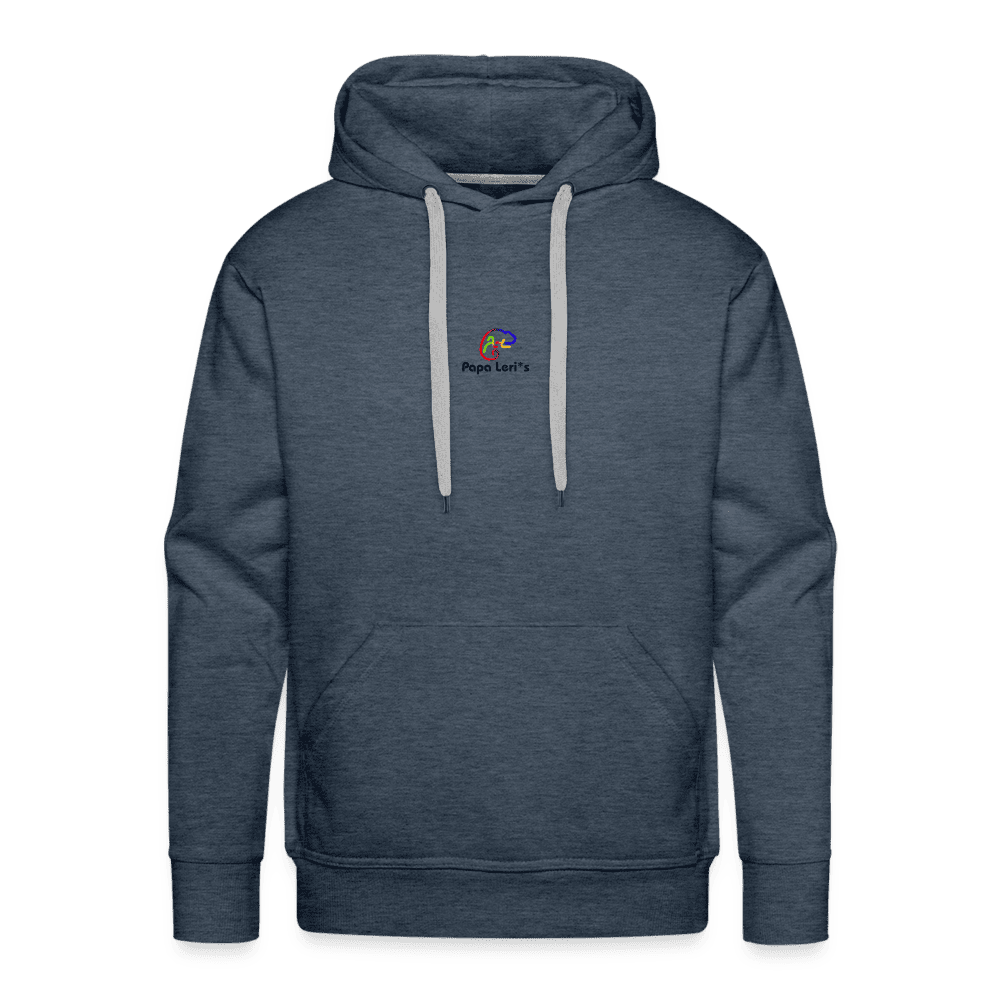 Männer Premium Bio-Hoodie, nachhaltig produziert mit einem positiven Smile-Motiv