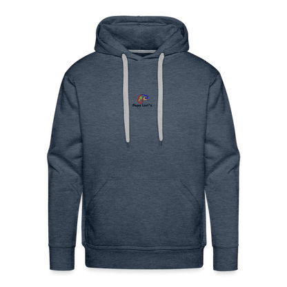 Männer Premium Bio-Hoodie, nachhaltig produziert mit einem positiven Smile-Motiv