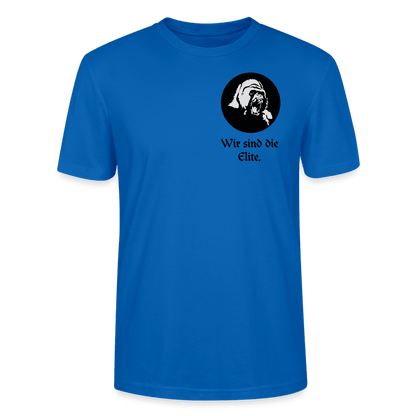 Nachhaltiges Bio-Herren-T-Shirt mit Elite Crew Member Aufdruck in Blau