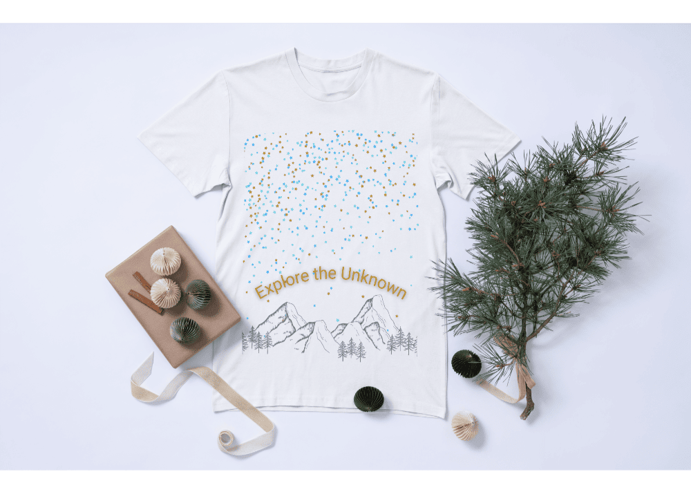 Nachhaltiges Bio T-Shirt 'Explore the Unknown' – Umweltfreundliche Wahl für jeden Anlass