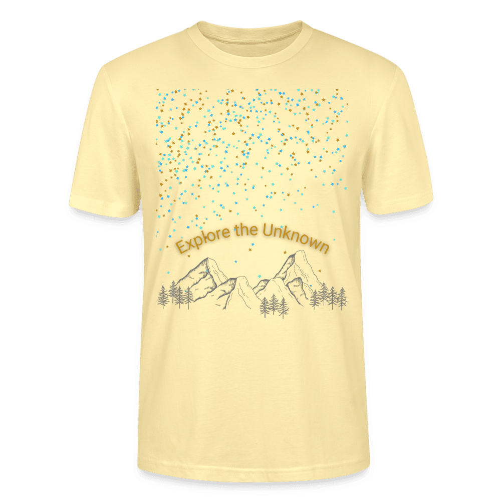 Nachhaltiges Unisex T-Shirt 'Explore the Unknown' – Statement für Umweltbewusstsein