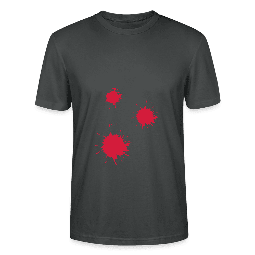 Stilvolles Herren Bio-T-Shirt mit detailliertem Wolf-Motiv, nachhaltig gefertigt