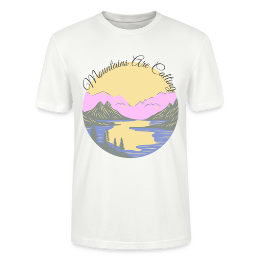 T-Shirt 'Mountains Are Calling' – Umweltfreundliche Mode aus Bio-Baumwolle für Outdoor-Enthusiasten