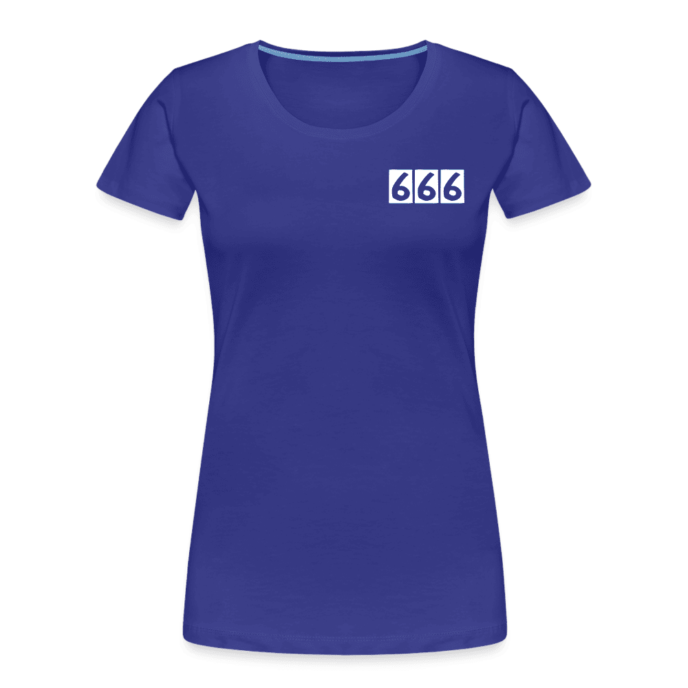 Umweltfreundliches Damen T-Shirt mit Devil's Team Grafik, nachhaltig produziert