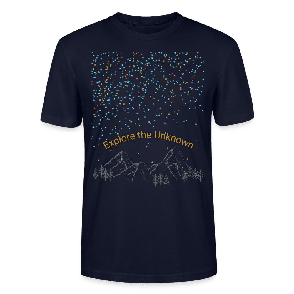 Unisex Bio T-Shirt 'Explore the Unknown' – Bequemes und stilvolles Oberteil