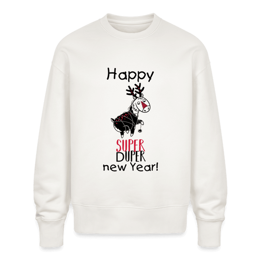 Unisex Oversize Bio Pullover – New Year Edition für Herren und Damen